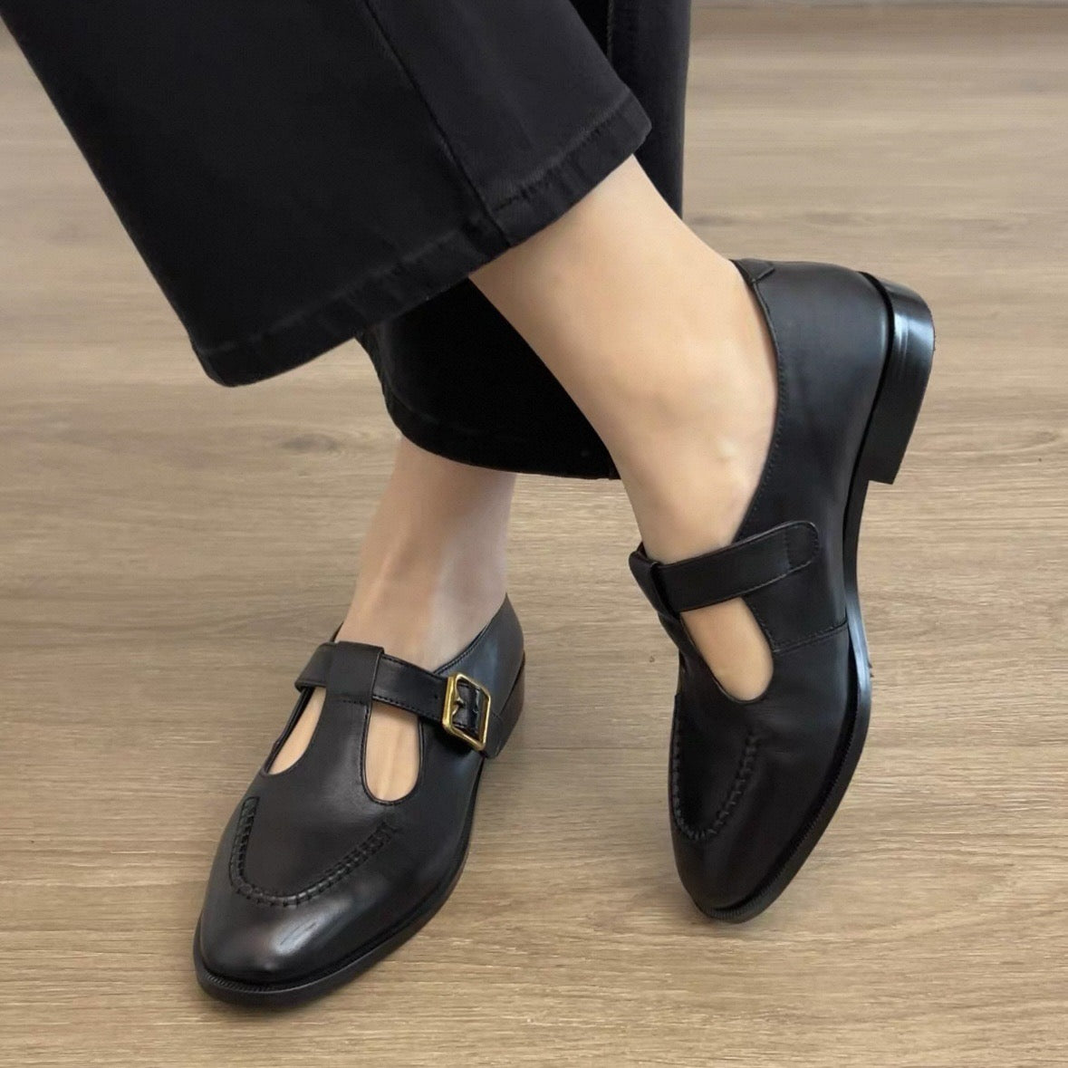 3893 Fashion Genuine Leather Mary Jane Women's Shoes
