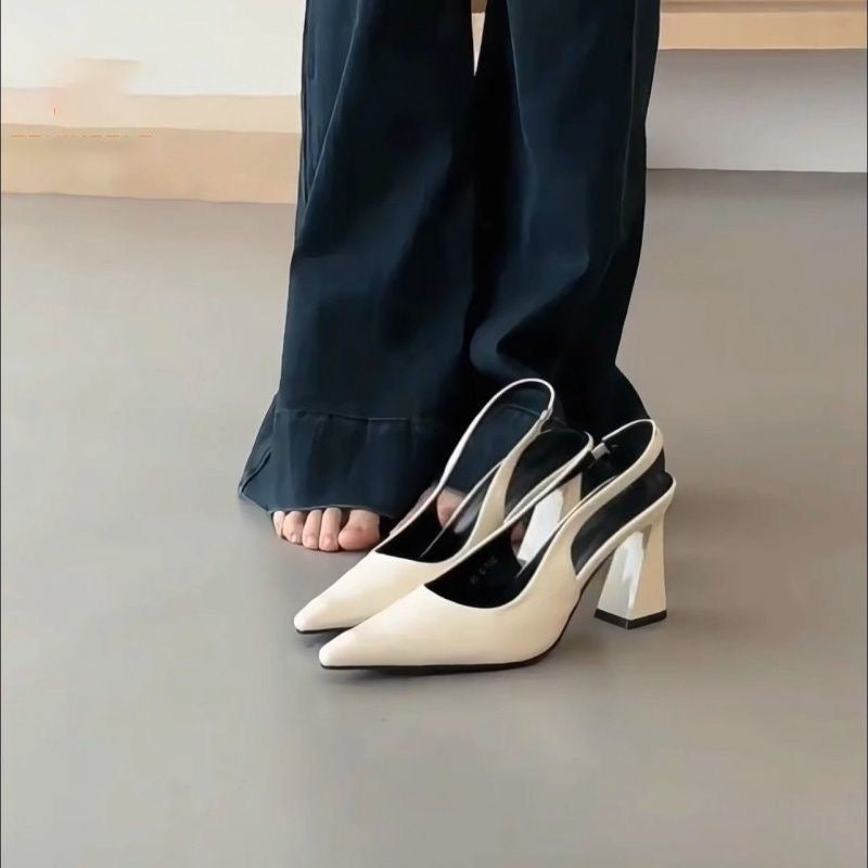 3934 Elegant pointed-toe high-heeled sandals