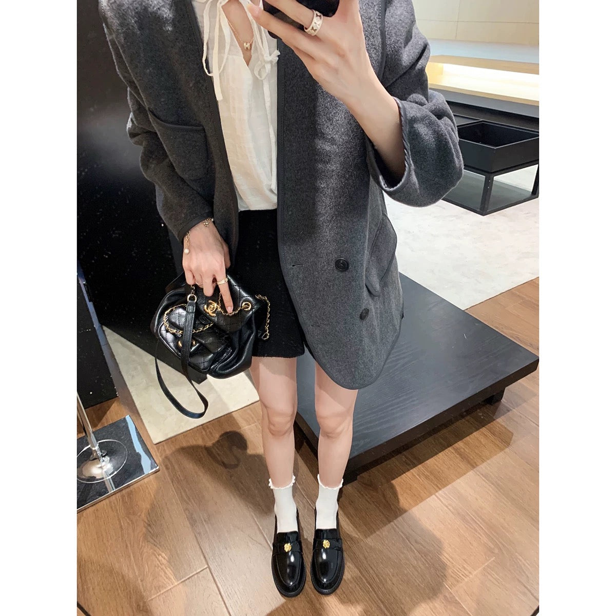 4380 patent leather loafer