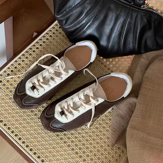 4467 genuine leather women sneaker
