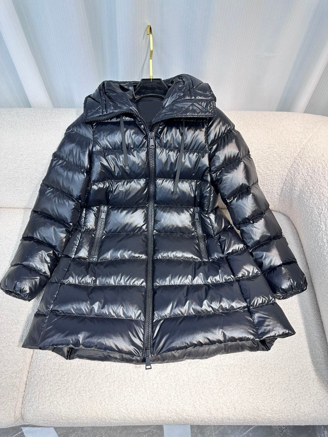 3450 Fashionable women's mid-length down coat