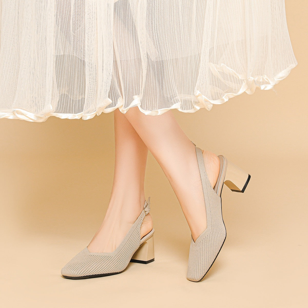 4344 Chic Pointed Toe Slingback Sandals