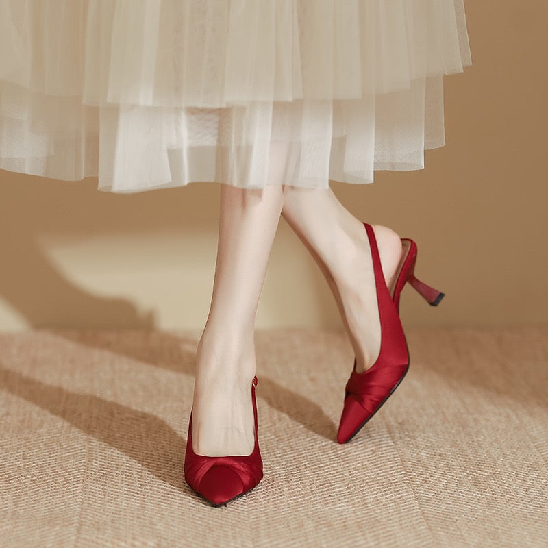 4121 Pointed Toe High Heel Sandals