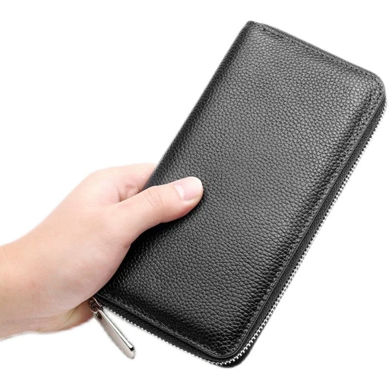 4406 genuine leather long wallet
