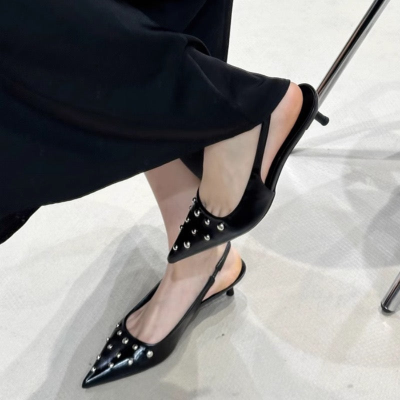 3399 Dressy Pointed-Toe Heeled Sandals