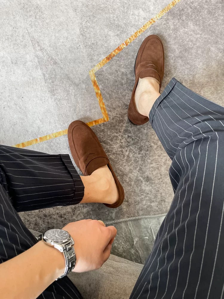 4454 men’s loafer in suede