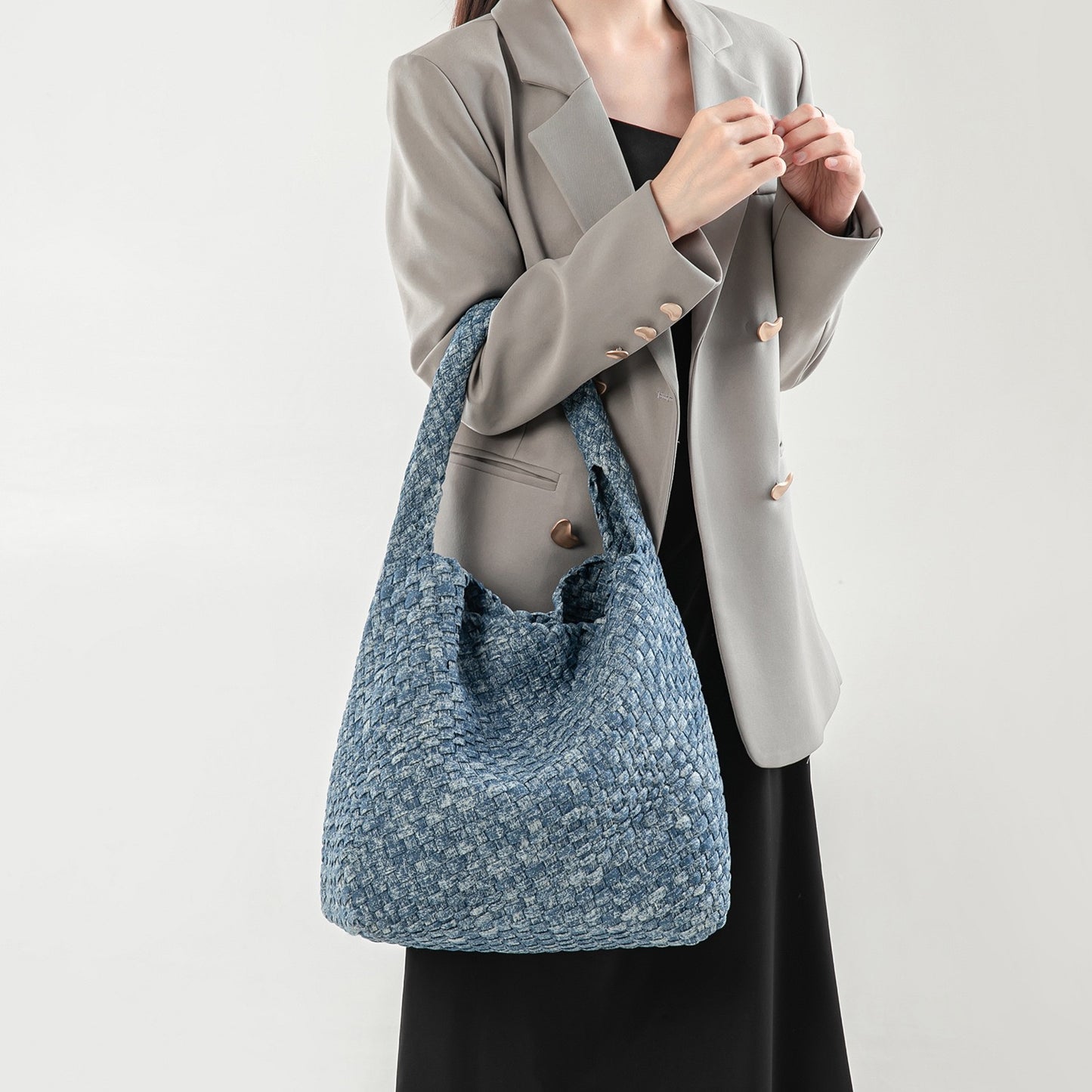 4041 Fashion Denim Underarm Bag