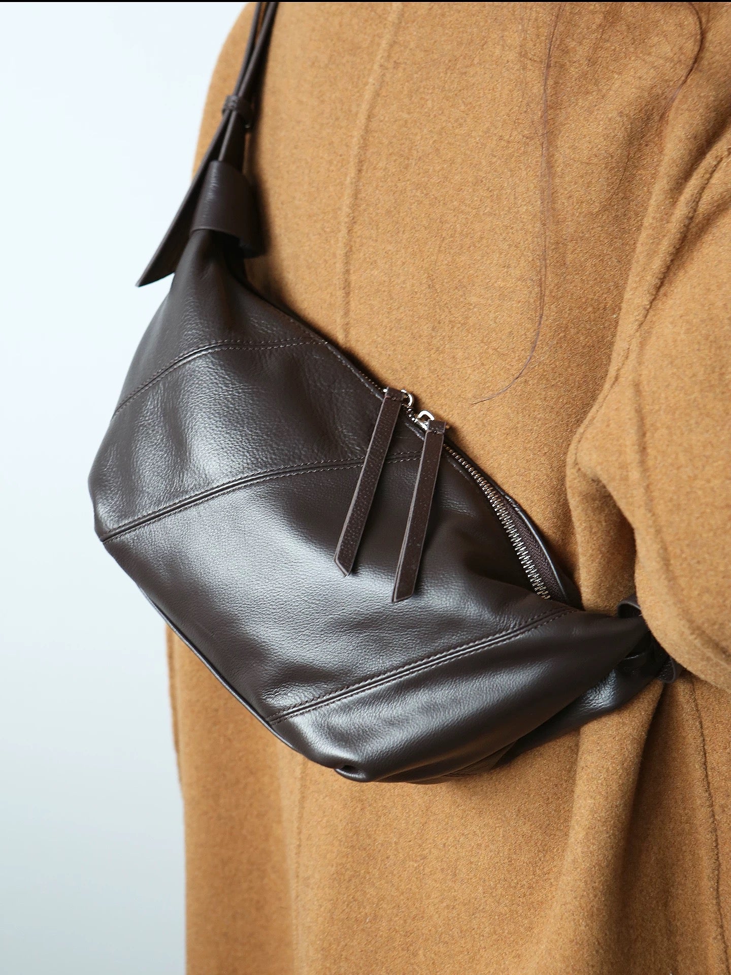 3888 genuine leather casual crossbody bag