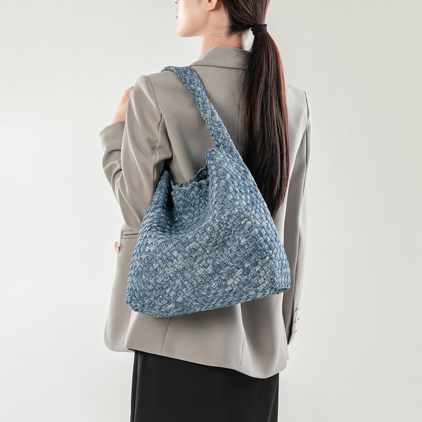 4041 Fashion Denim Underarm Bag