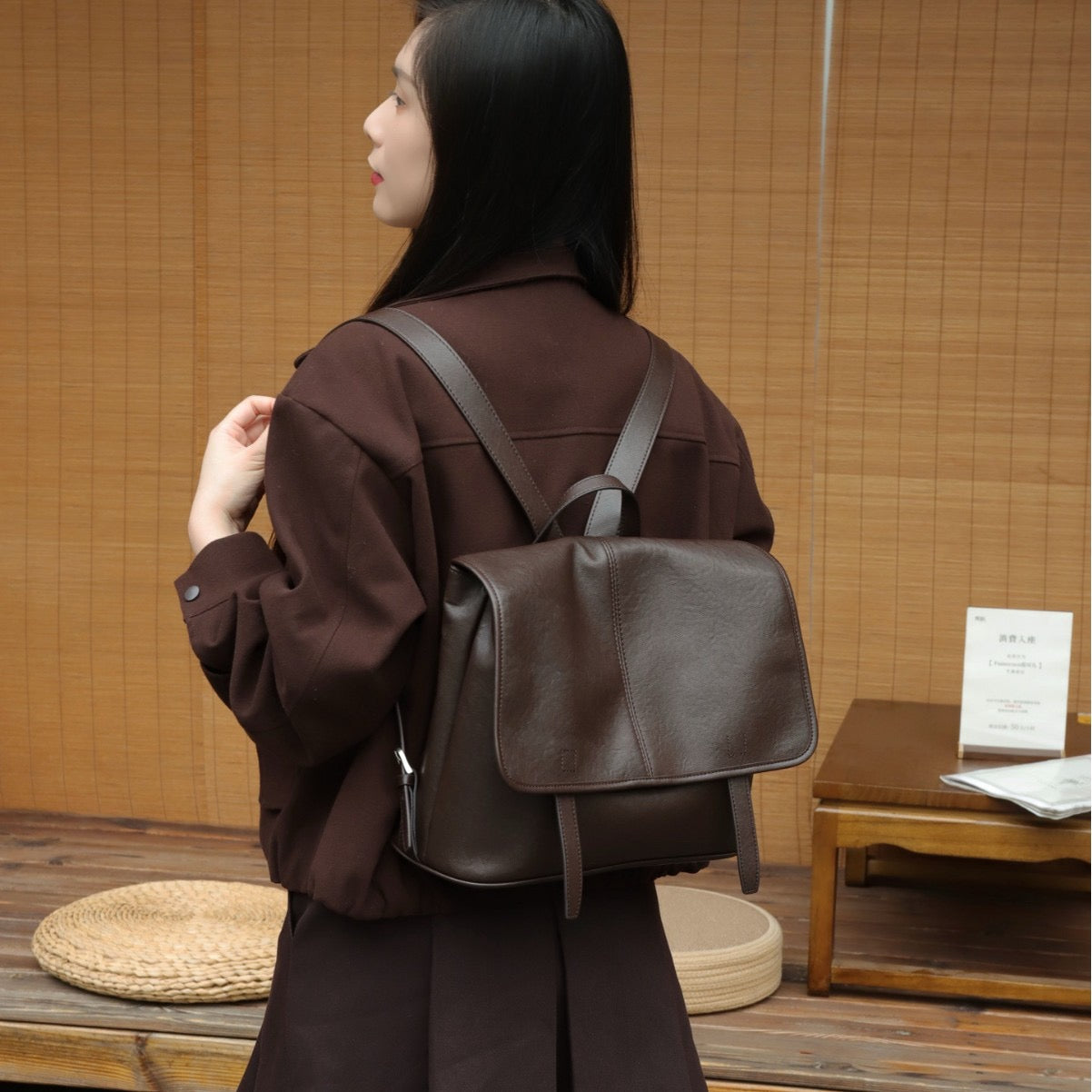 4182 Fashion Leather Backpack