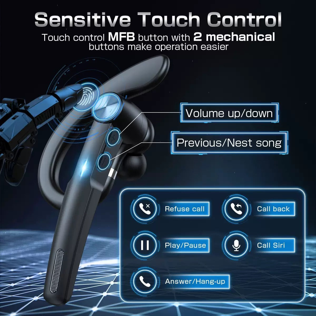 4499 bluetooth wireless earphones