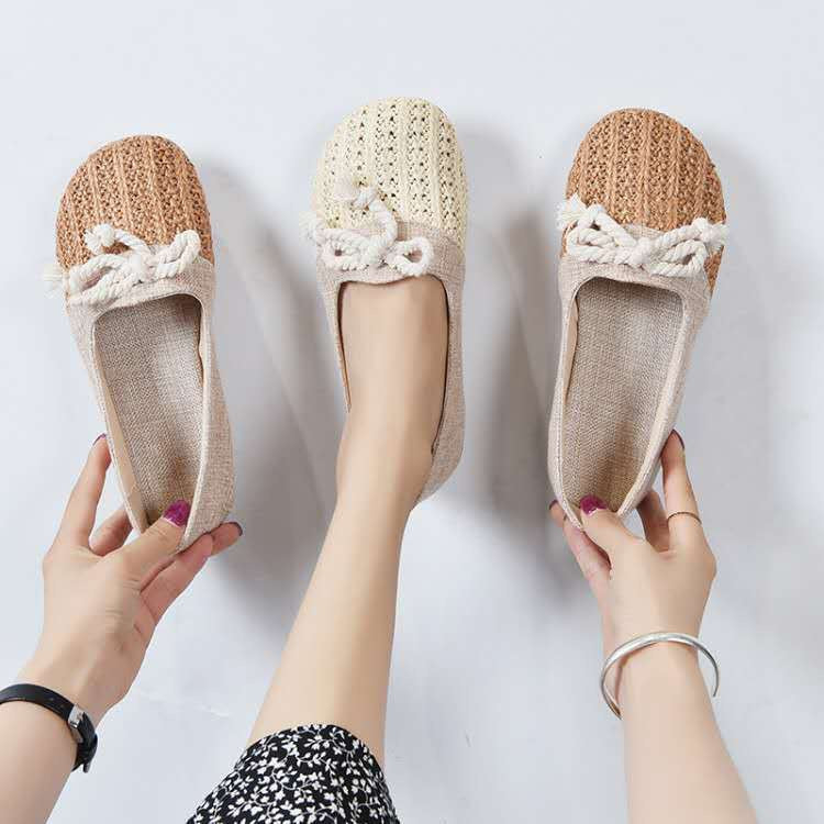 4254 Rope-soled flats