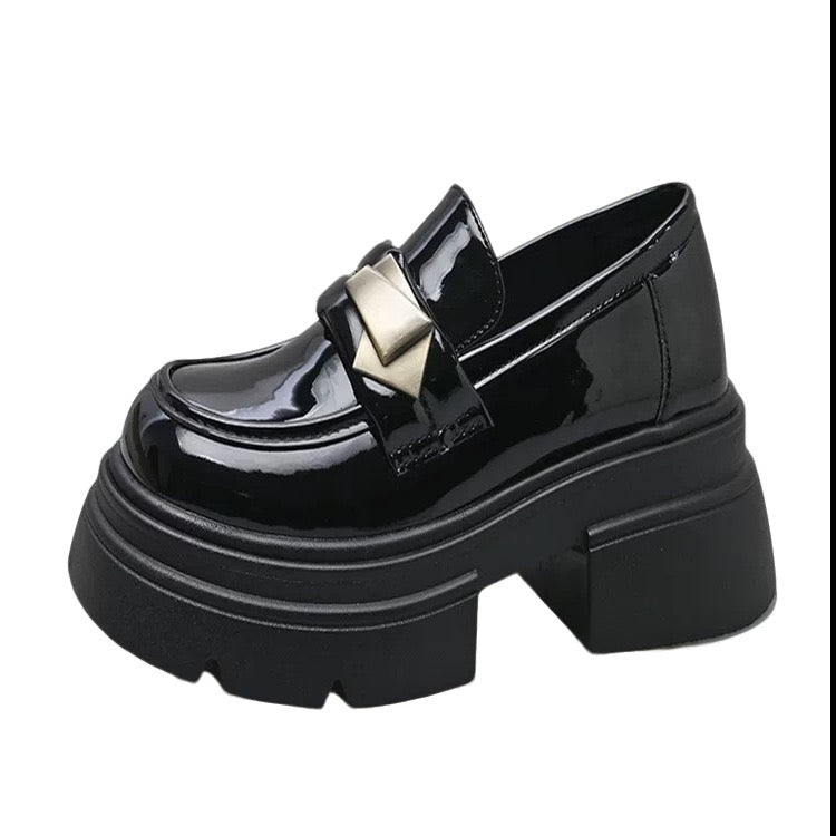 3566 Platform Leather Shoes