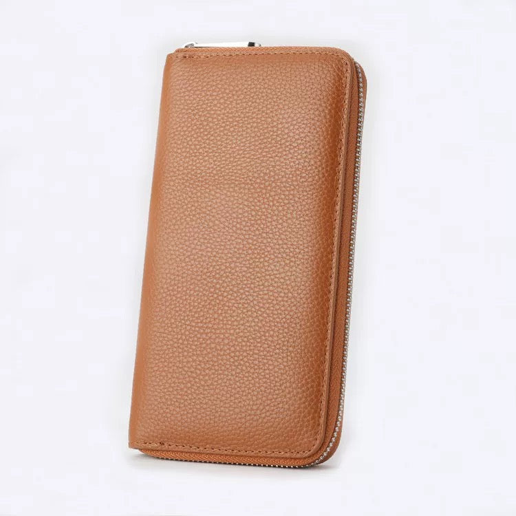 4406 genuine leather long wallet