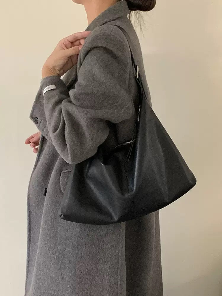 3676 genuine leather large hobo
