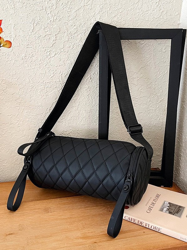 4179 Fashionable Cylinder Crossbody Bag