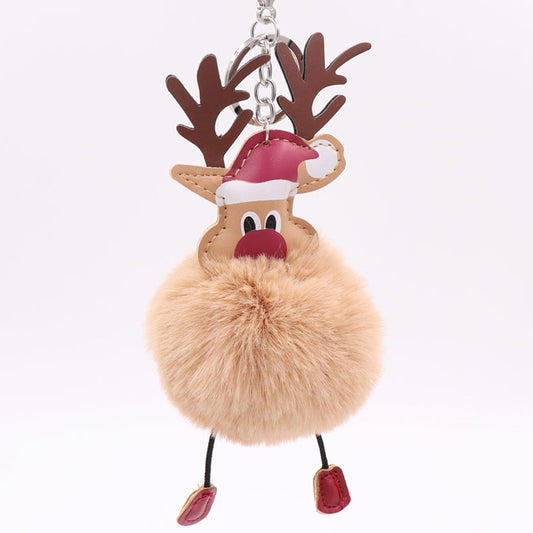 2002 lovely fox fur key pendant