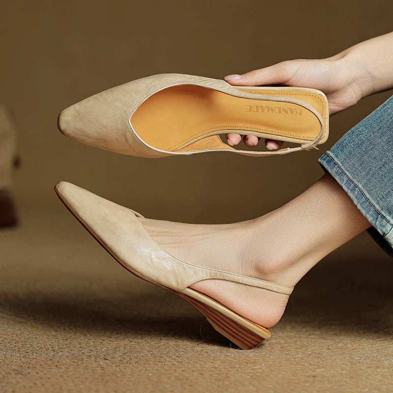 4732 genuine leather flats