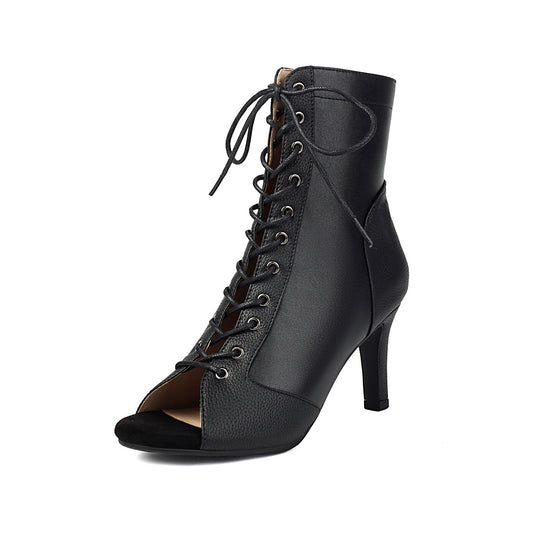 3747 Women's peep-toe ankle boots