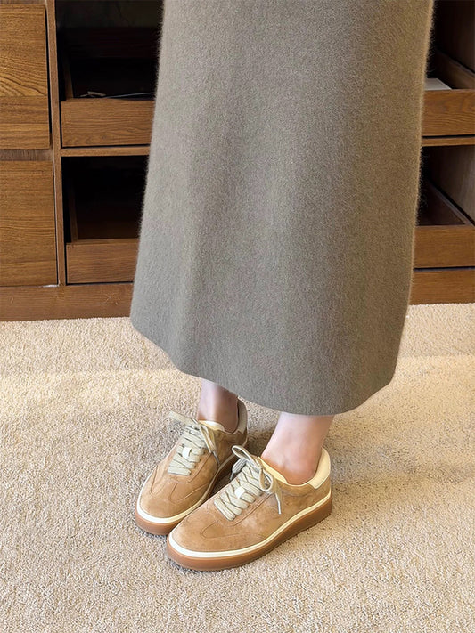 4589 genuine leather women's sneaker