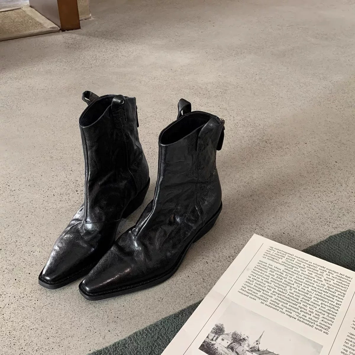 4575 genuine leather women boots