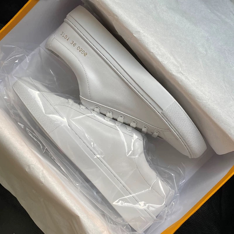 4488 genuine leather white sneaker