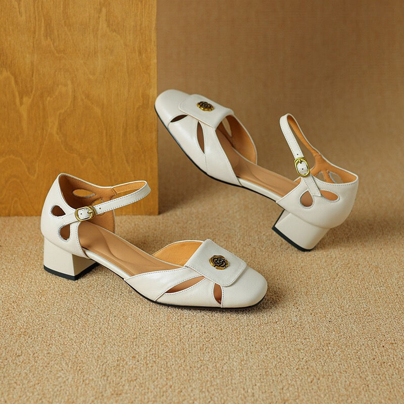 3718 Women's Closed-Toe Wedge Sandals