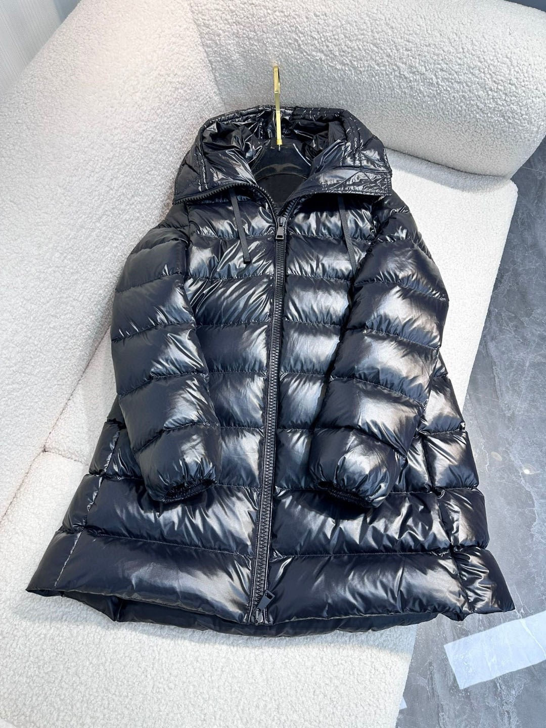 3450 Fashionable women's mid-length down coat