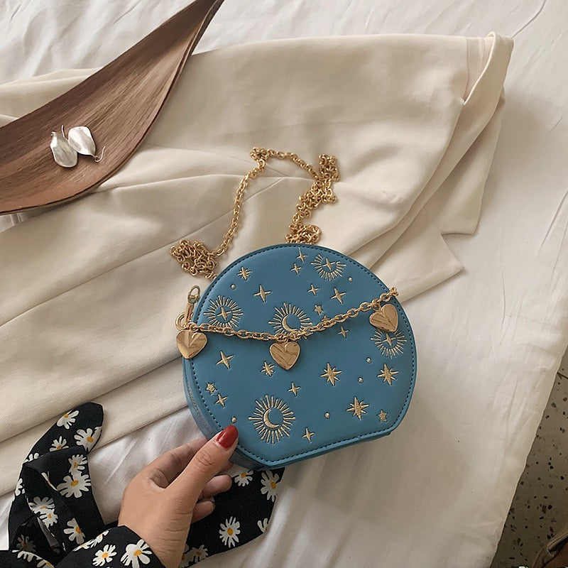3987 Women's Fashion Round Crossbody Bag