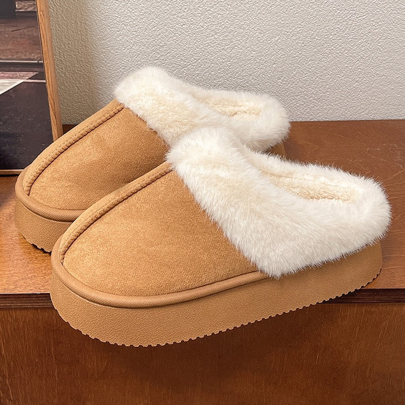 4109 Faux Fur-Lined Slipper Boots