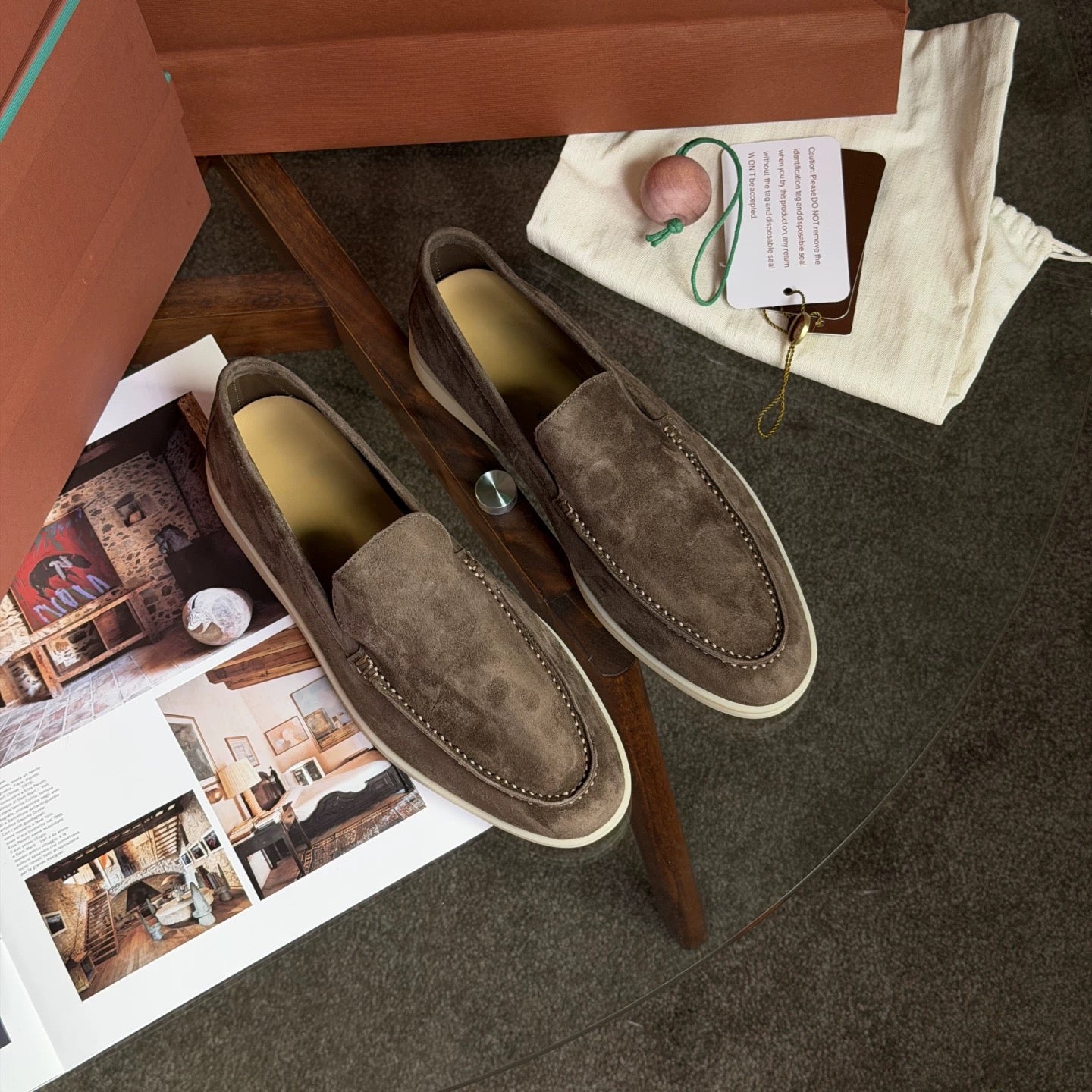 301 men's loafer in suede