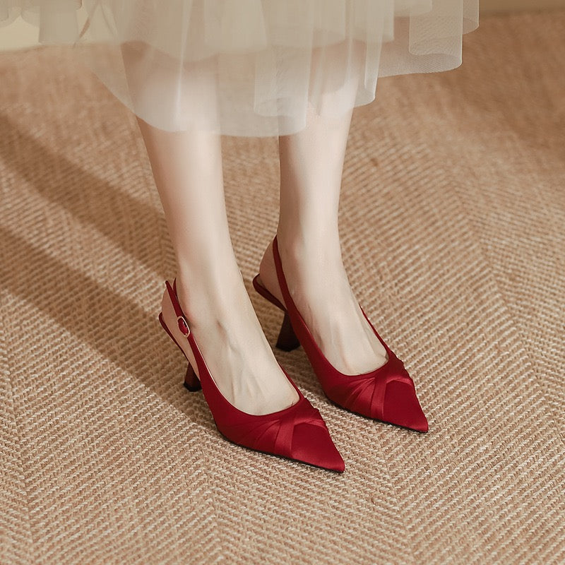 4121 Pointed Toe High Heel Sandals
