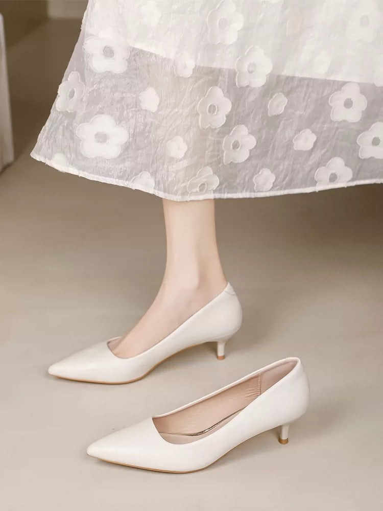 4921 genuine leather pump