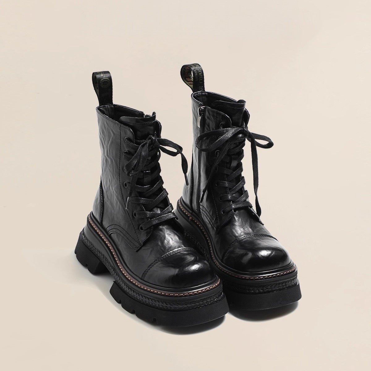 4216 Fashionable Platform Martin Boots