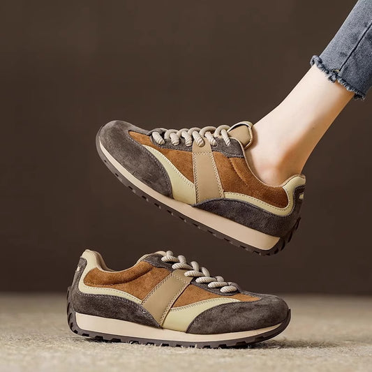 2007 suede leather sneaker for women