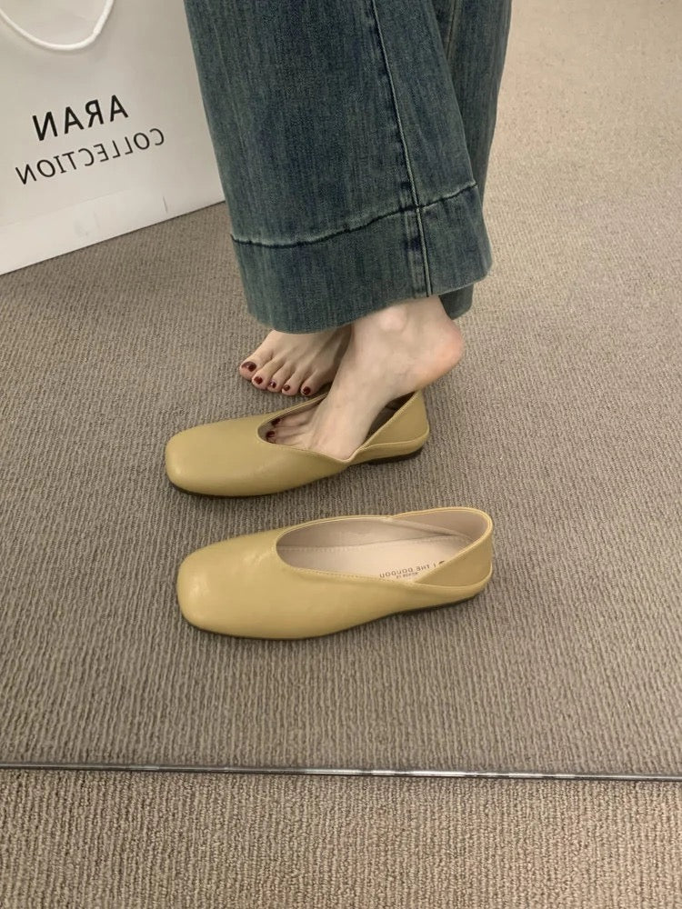5132 genuine leather mules