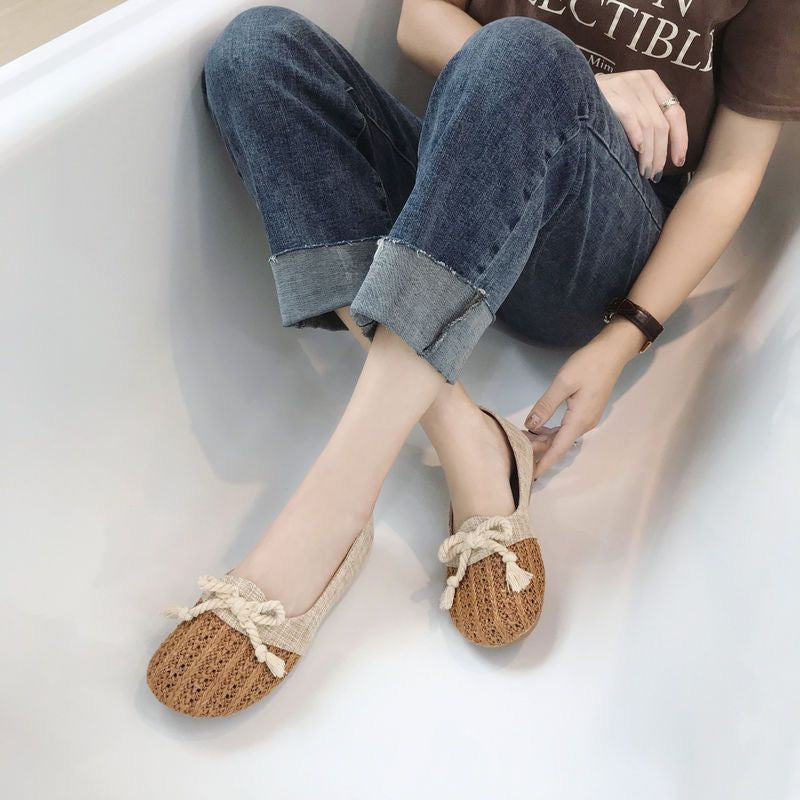 4254 Rope-soled flats