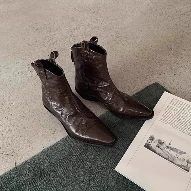 4575 genuine leather women boots