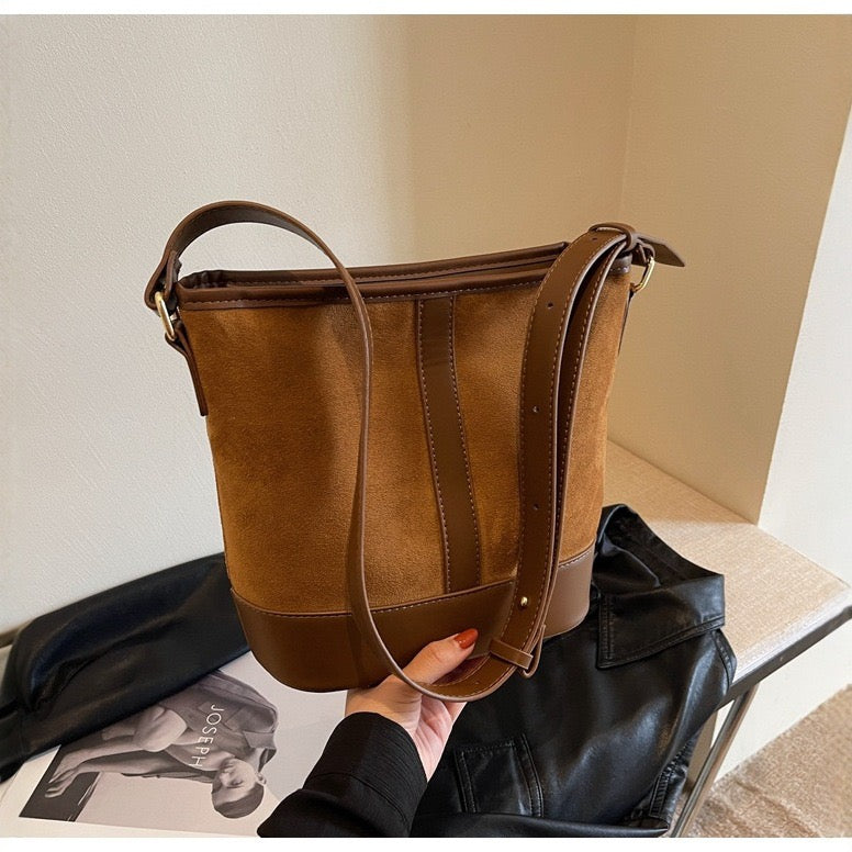 3787 Women's Fashion Large Bucket Bag