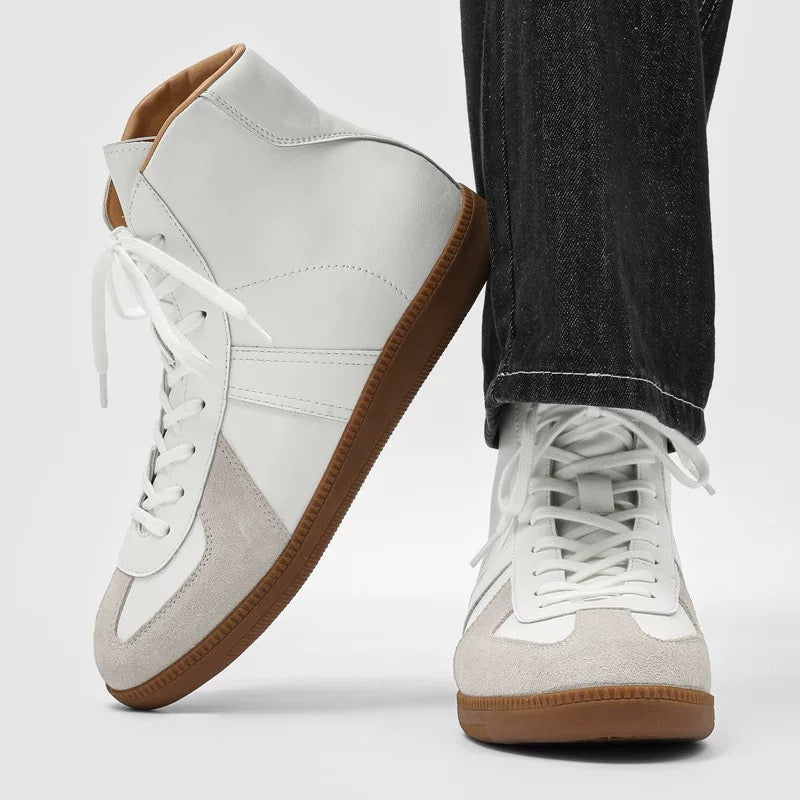 4405 genuine leather men's high top sneakers