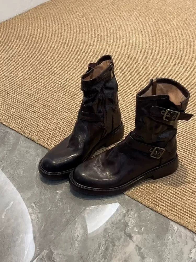 4922 genuine leather women's boots