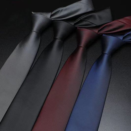 1819 cotton solid neck tie