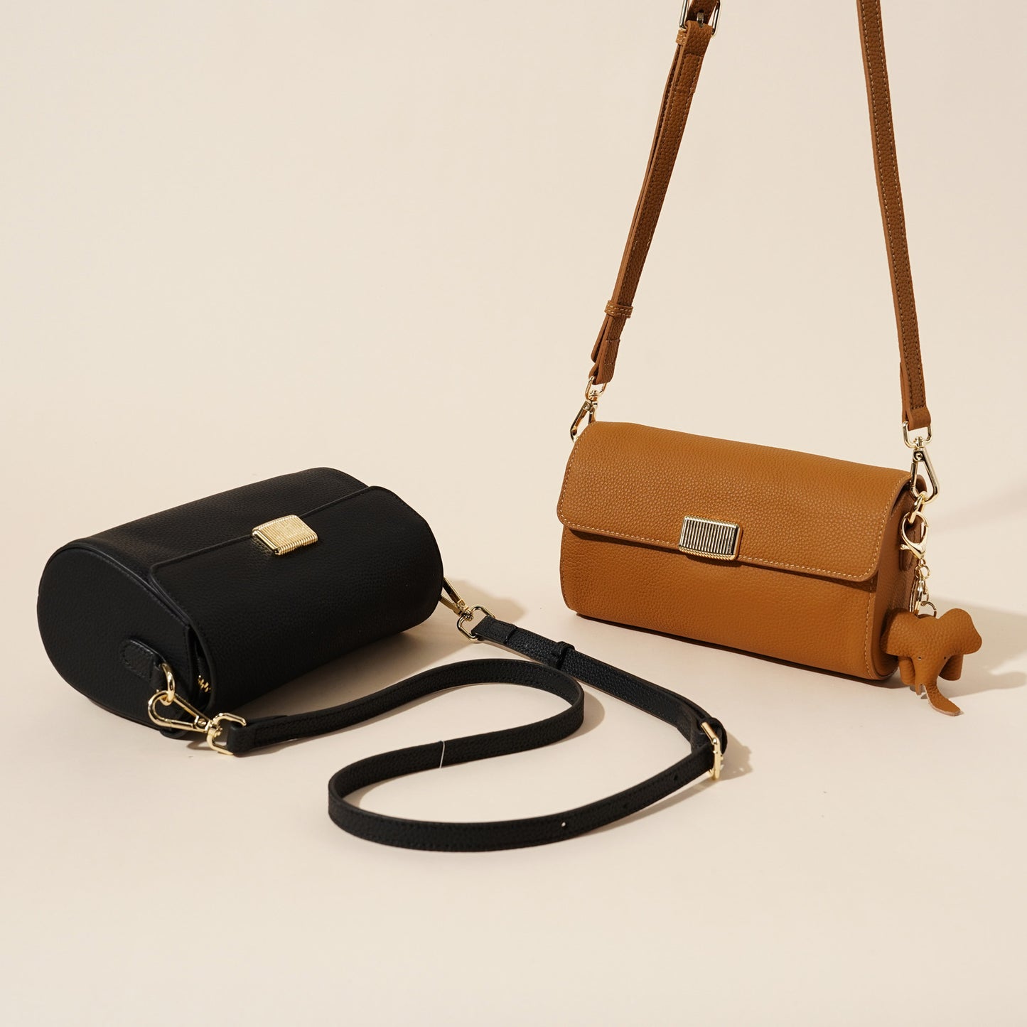 2047 solid small flap crossbody bag