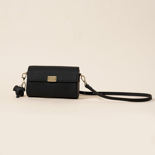 2047 solid small flap crossbody bag