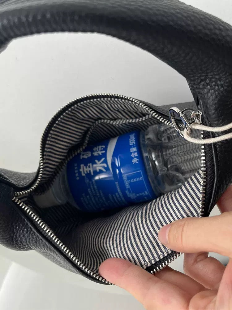 2307 high-end cow leather texture handbag