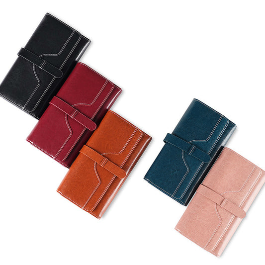 TWS genuine leather long purse