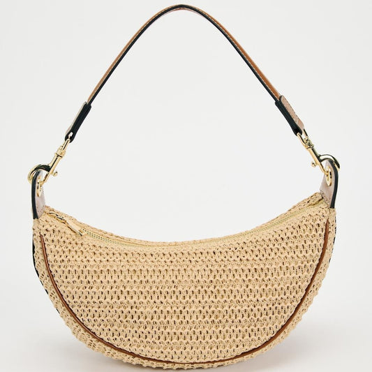 1571 weave crescent bag