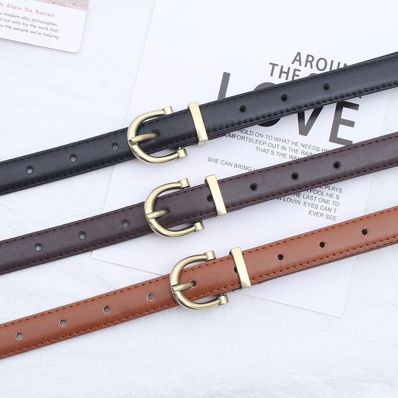 1028 2.5cm wide belt for women