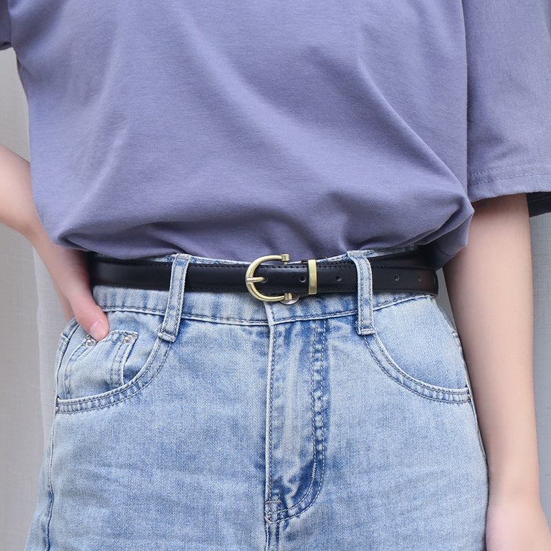 1028 2.5cm wide belt for women