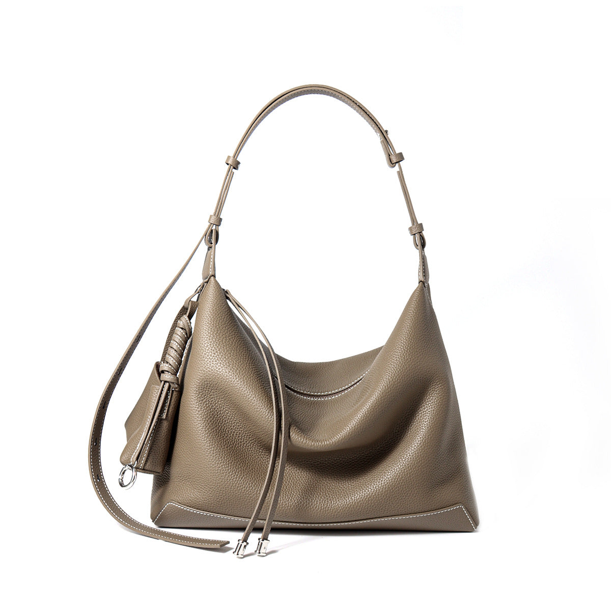 2344 cowhide leather handbag